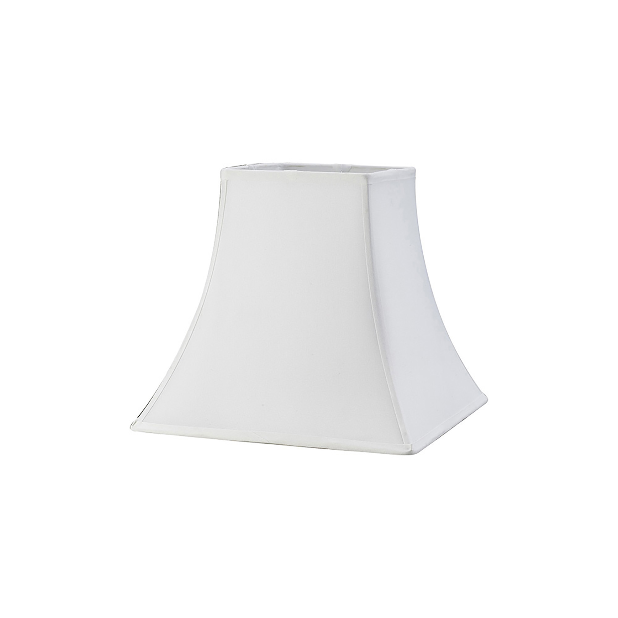 ILS20252  Contessa 25.5cm Square Fabric Shade White